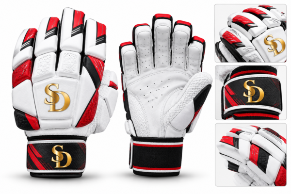 Luxury SD Cricket Batting Gloves Showcase Batting Gloves -Pro Edition
