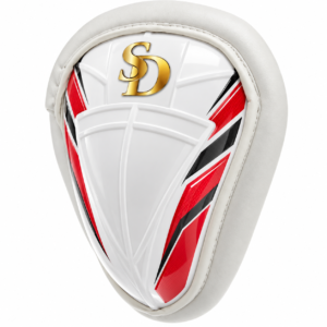 White SD Monogram Protective Guard Abdominal Guard